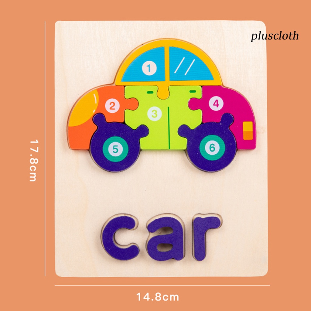 Đồ Chơi Lắp Ráp Bằng Gỗ Họa Tiết Hoạt Hình Dễ Thương Cho Bé