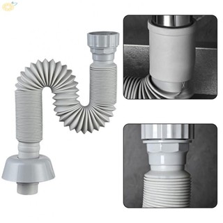 【VARSTR】Drain Pipe Arbitrary Bending Elastic Material Kitchen Hose Sink Deodorant