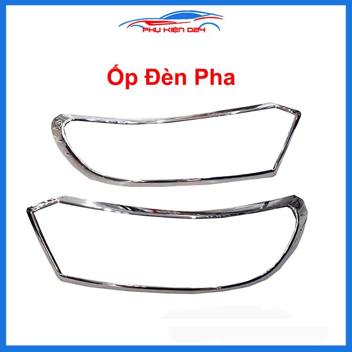 Ốp viền đèn pha hậu mạ crom Brio 2019-2023 chống trầy trang trí bảo vệ xe