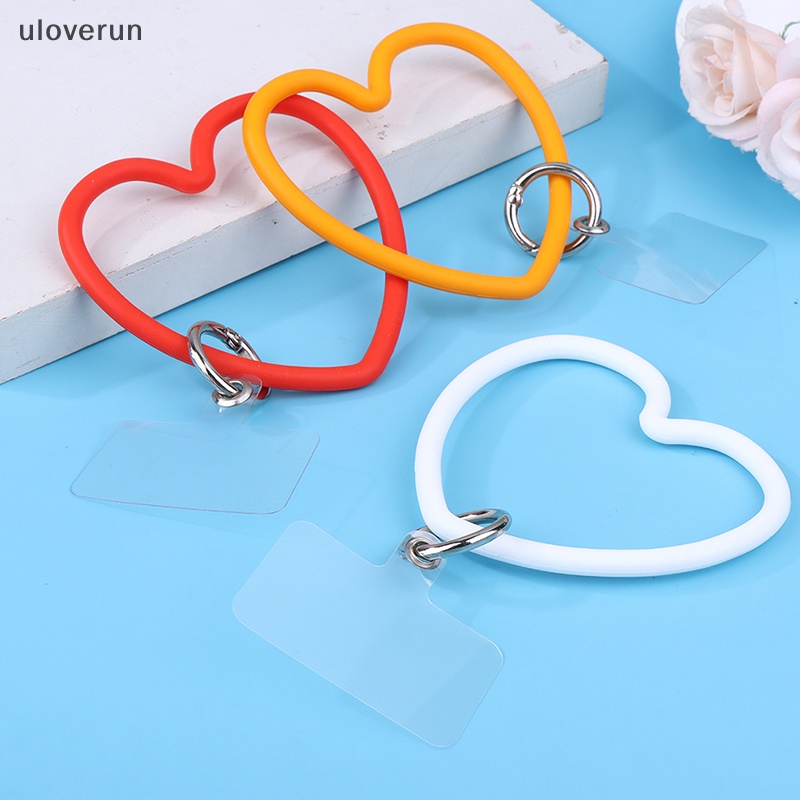 Vòng Tay Silicon Gắn Điện Thoại Chống Thất Lạc Hình Trái Tim Dễ Thương
