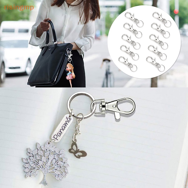 [risingmp] Set 10 Móc Càng Cua Bằng Kim Loại Làm Trang Sức Thủ Công DIY