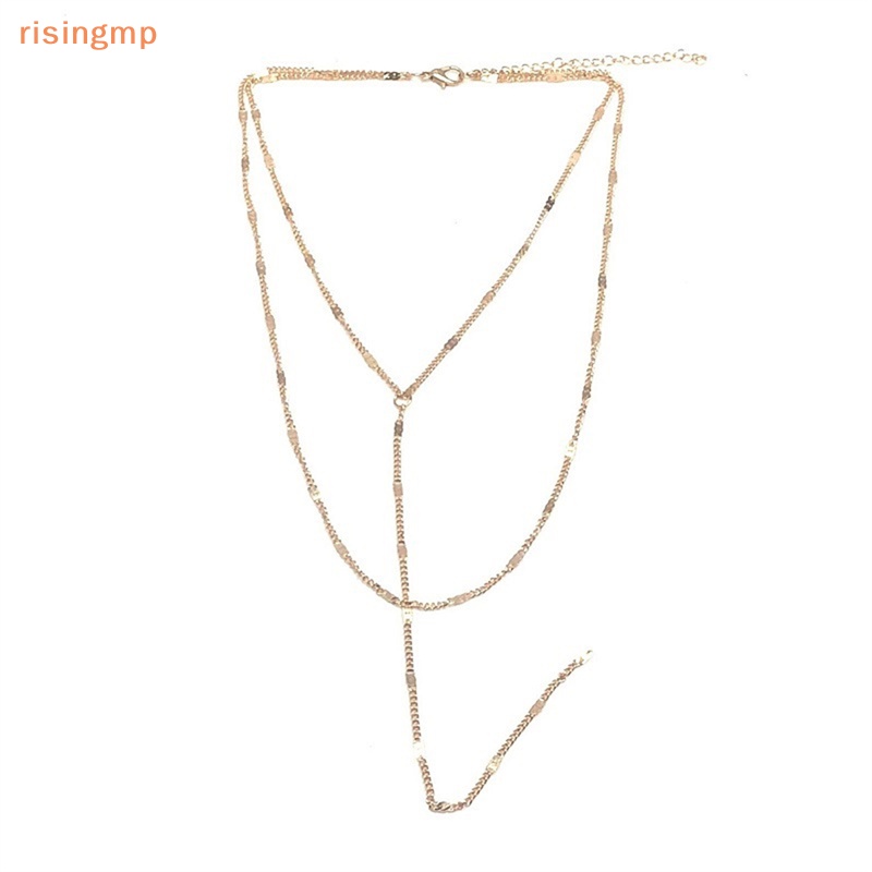 Vòng cổ Hai Lớp Đính Hạt Kim Sa Phong Cách Retro