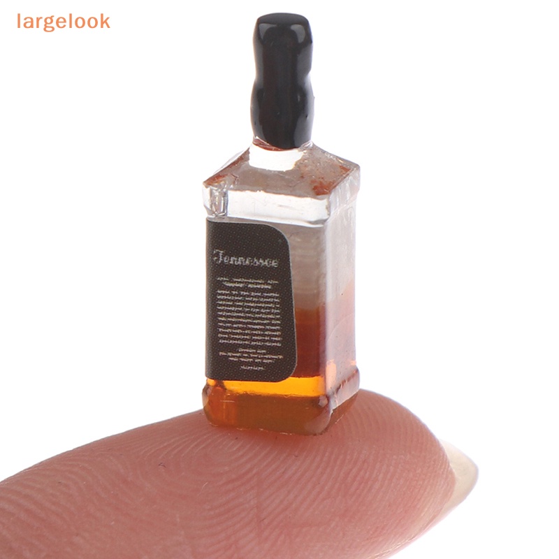 Set 2 Chai Rượu Vang Mini Tỉ Lệ 1 / 12 Dùng Để Trang Trí Nhà Búp Bê