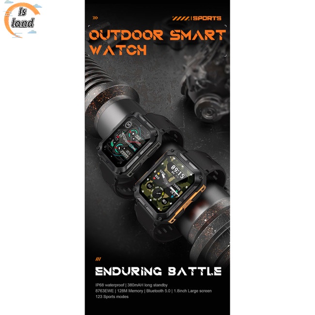 Đồng Hồ Thông Minh C20pro Màn Hình Hd 1.83 Inch Chống Thấm Nước Ip68 Và Phụ Kiện