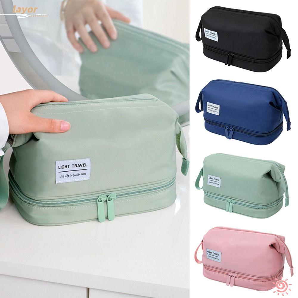 Túi Đựng Mỹ Phẩm Hai Lớp Tiện Dụng Cho Nữ