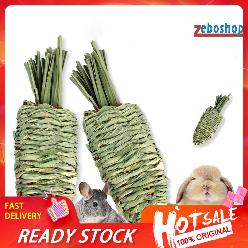 Đồ Chơi Mài Răng Bằng Cỏ Tự Nhiên Dành Cho Chuột Hamster / Thỏ