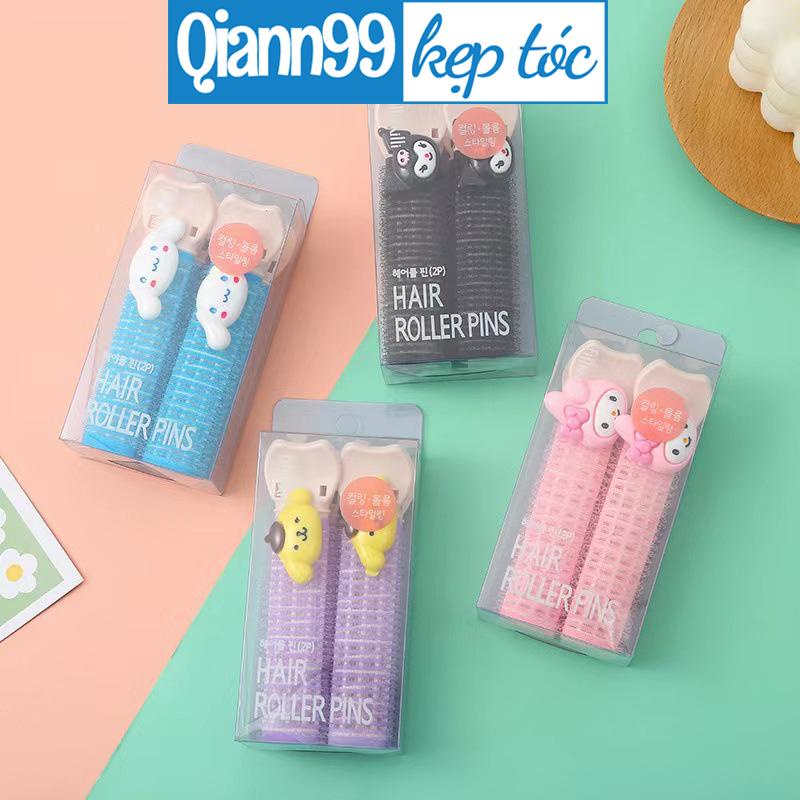 Kẹp Làm Xoăn Tóc Mái Bằng Lông Nhung Tự Nhiên Màu Kẹo Hình Melody Hoạt Hình Dễ Thương