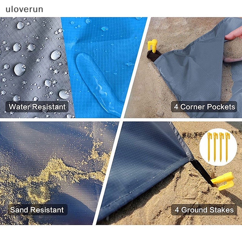 Thảm Dã Ngoại Chống Thấm Nước Trọng Lượng Nhẹ 2x2.1m Có Thể Gấp Gọn Tiện Dụng