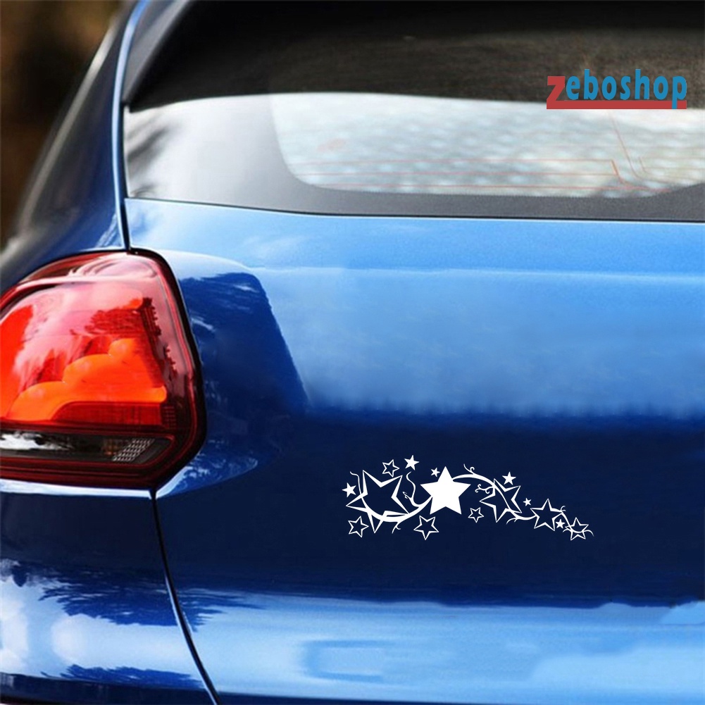 Đề Can Phản Quang Hình Ngôi Sao Trang Trí Thân Xe Hơi / Xe Máy