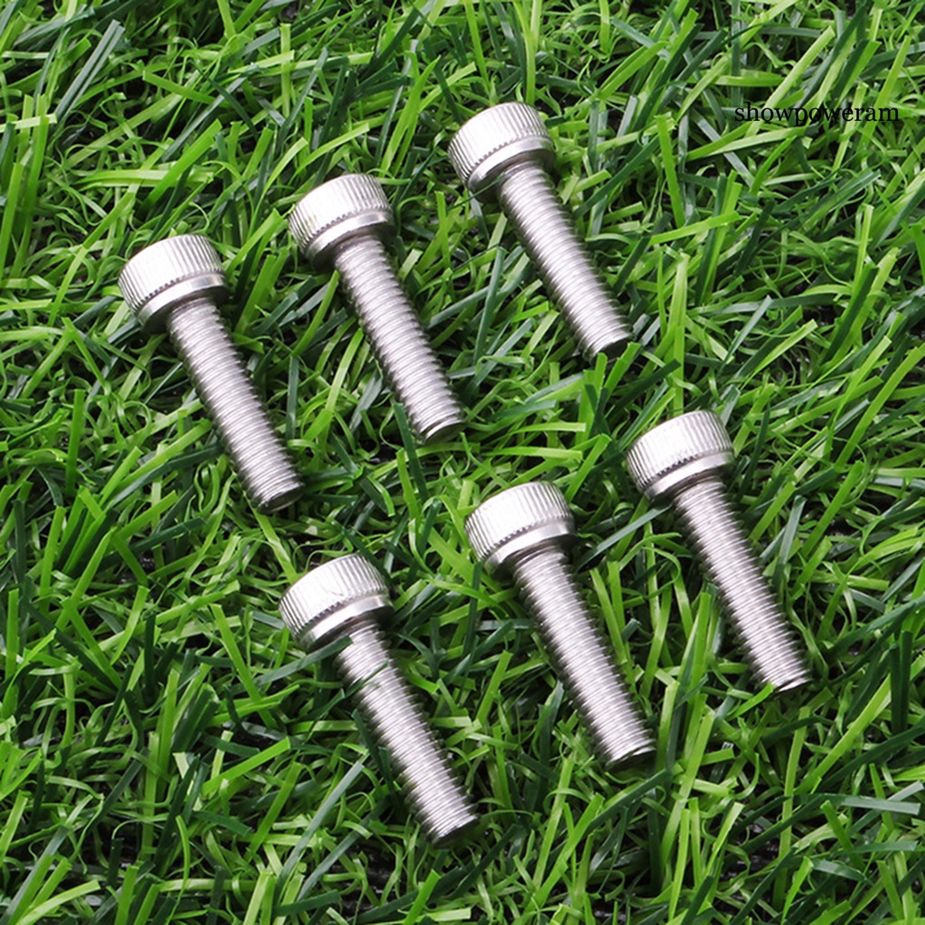 Bộ 6 Ốc Vít Gắn Tay Lái Xe Đạp Bằng Thép Không Gỉ M5x18mm