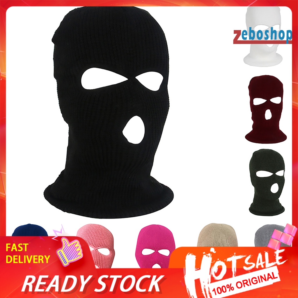 Mũ Trùm Mặt 3 Lỗ Chống Gió Giữ Ấm Mùa Đông