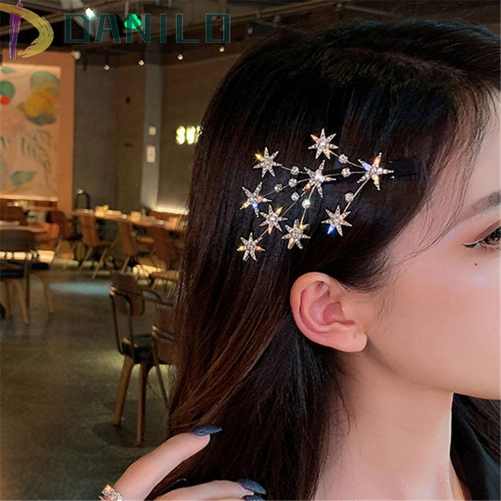 Kẹp Tóc Đính Đá Lấp Lánh Ngọt Ngào Cho Nữ