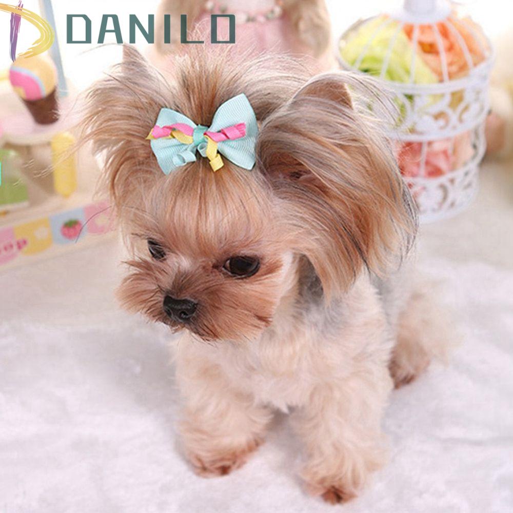 Danilo Kẹp Nơ Nhiều Màu Sắc Tạo Kiểu Tóc Cho Thú Cưng