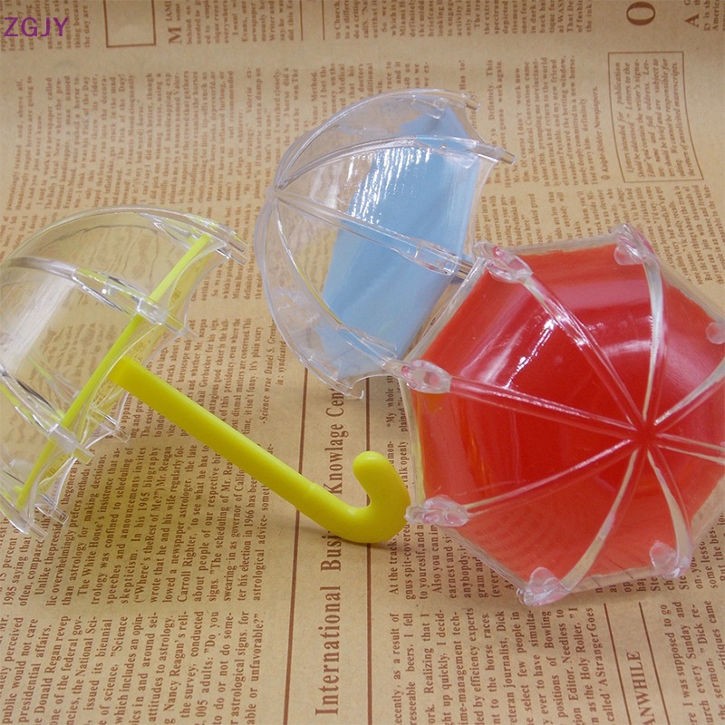 Hộp Đựng Kẹo Bằng Nhựa Hình Cây Dù Mini Trang Trí Tiệc Cưới / Sinh Nhật Mới