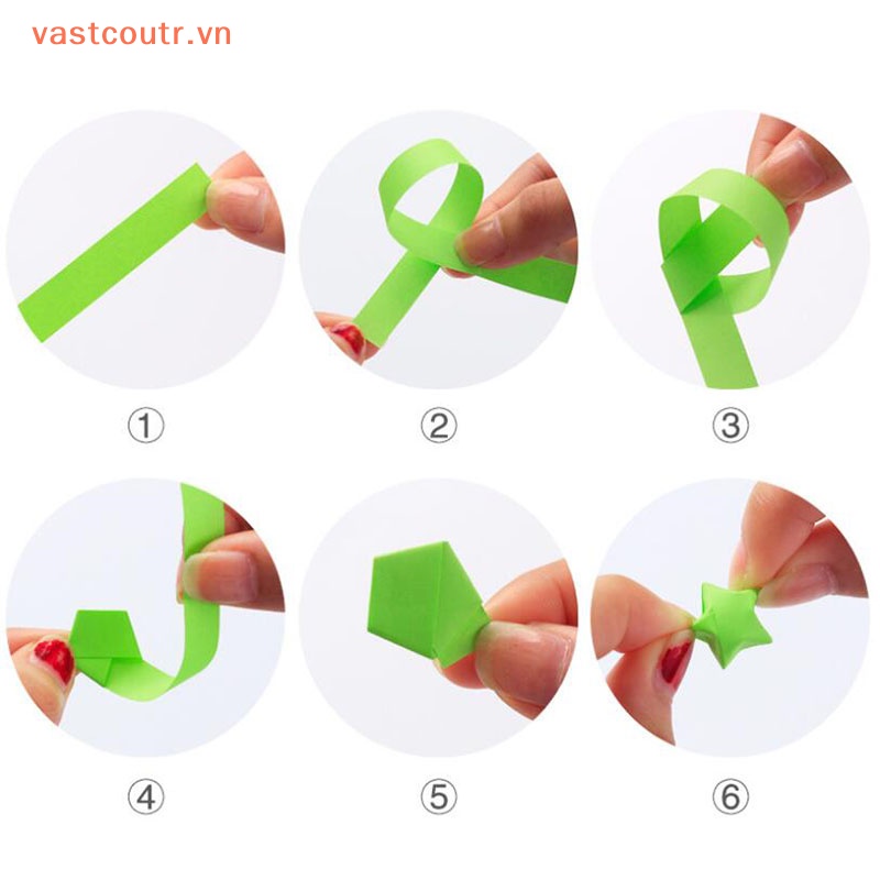Set 136 X Giấy Gấp Sao May Mắn