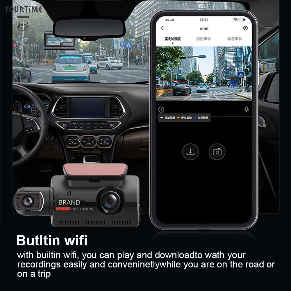 Máy Quay Dữ Liệu Tự Động HD 1080P Với Cảm Biến WIFI G-sensor