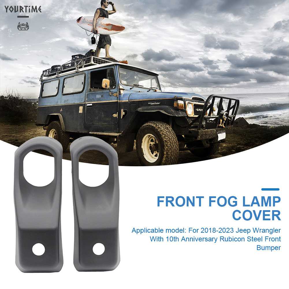 Bộ 2 Khung Nhựa ABS Bảo Vệ Đèn Pha Xe Hơi Jeep Wrangler