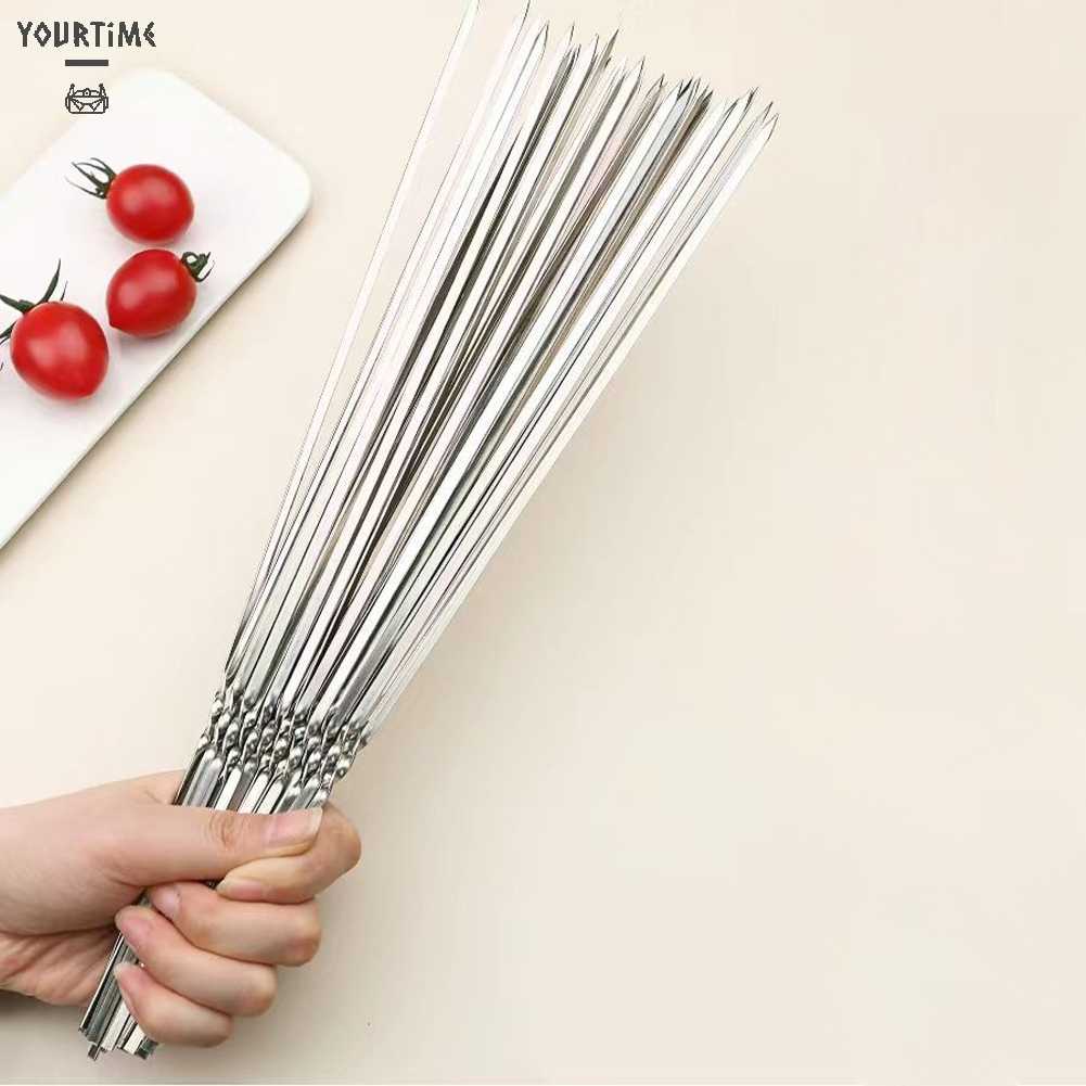 Bộ 20 Xiên Nướng BBQ Bằng Thép Không Gỉ Tái Sử Dụng Được