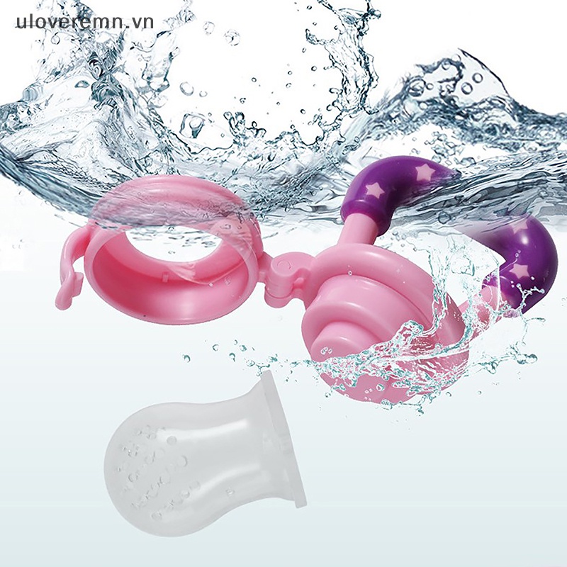 Uloveremn Núm Ti Giả Ngậm Mọc Răng Trái Cây Tươi Mát Cho Bé Sơ Sinh