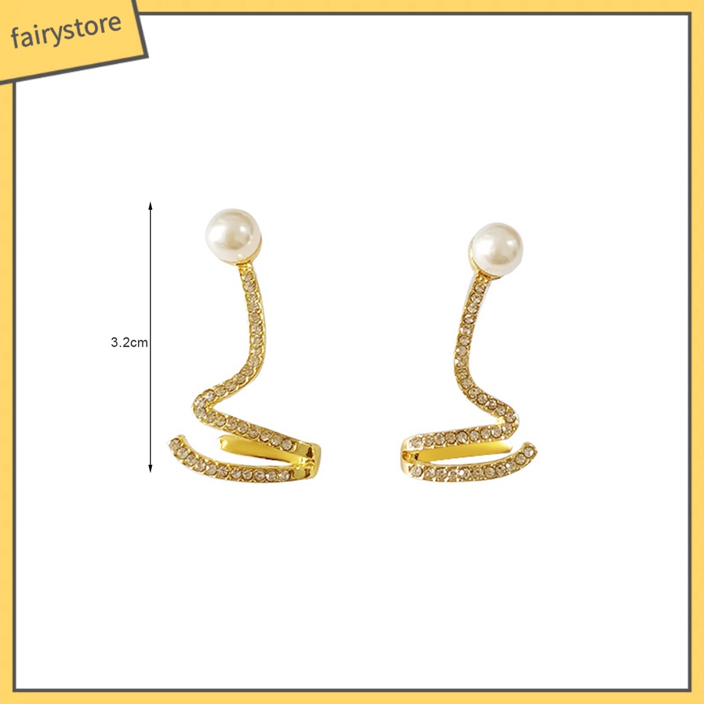 1 Đôi Bông Tai Lấp Lánh Thanh Lịch Thời Trang Hàng Ngày Cho Nữ