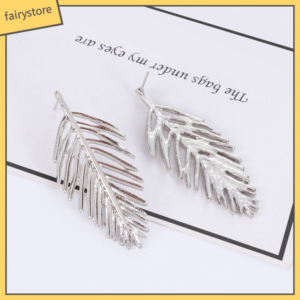 Bông Tai Hình Chiếc Lá Phong Cách Vintage Dành Cho Nữ