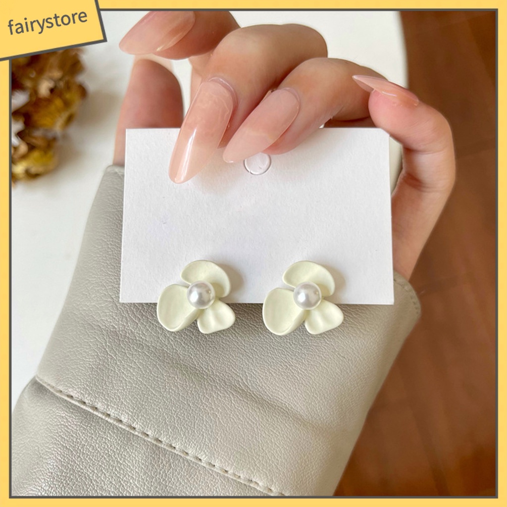 [FRO] 1 Cặp Bông Tai Dạng Kẹp Đính Đá Sáng Bóng Quyến Rũ Dễ Phối Đồ Dành Cho Cuộc Sống Hàng Ngày