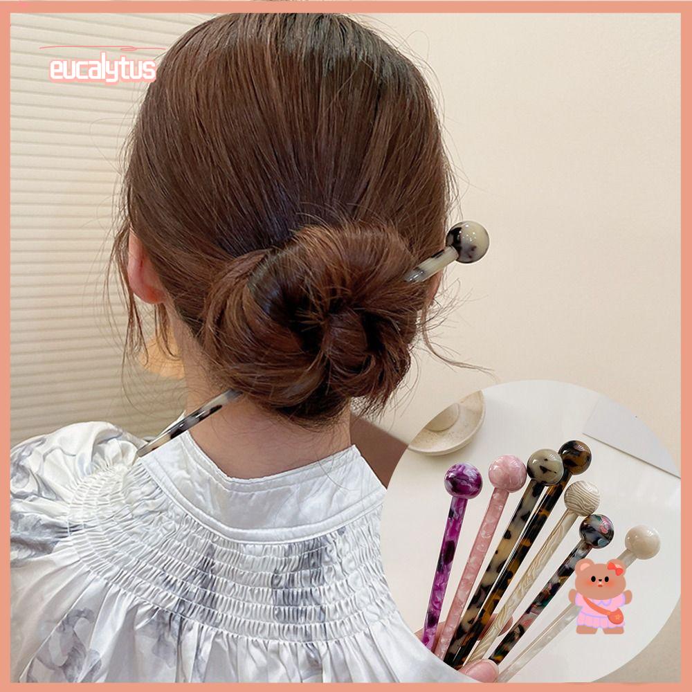 Kẹp Tóc Họa Tiết Hình Học Tròn Nhiều Màu Sắc Cho Nữ