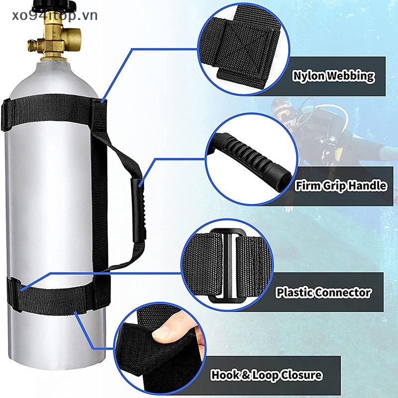 Xoitop 1 Dây Đeo Bình Khí Lặn Biển Hình Trụ Có Tay Cầm