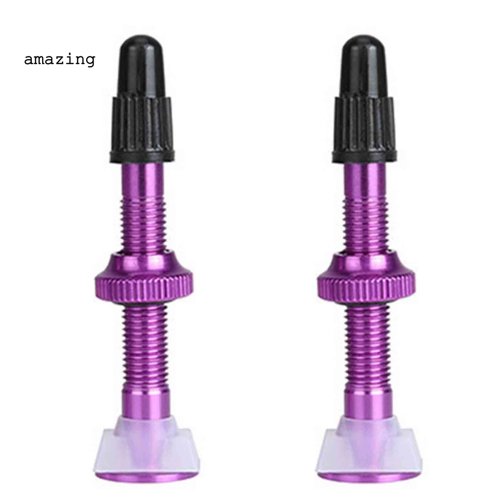 Bộ 2 Van Mở Rộng Lốp Xe Đạp Bằng Silicone Chống Ăn Mòn