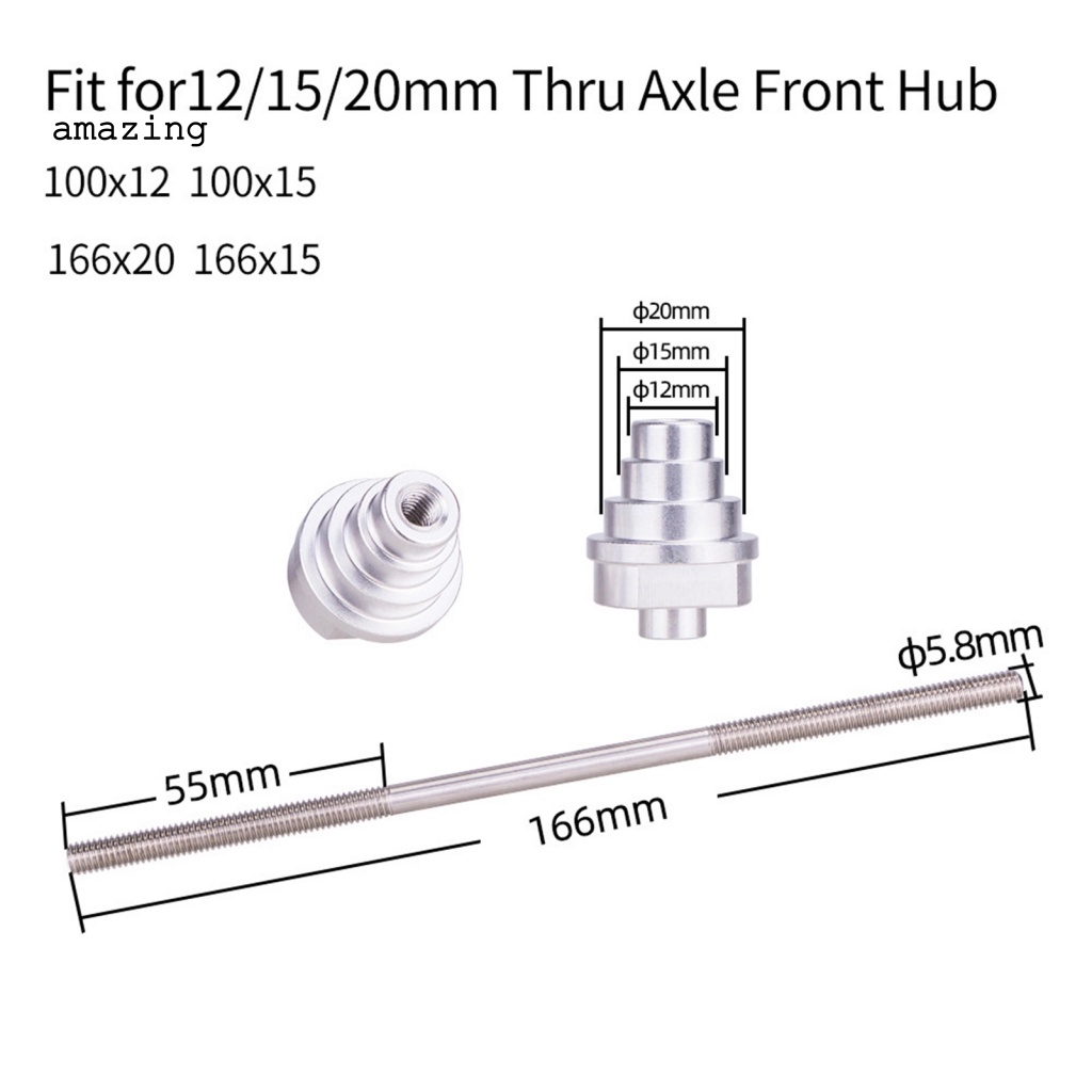 Trục Giữa Xe Đạp Bằng Thép Không Gỉ 12 / 15 / 20mm