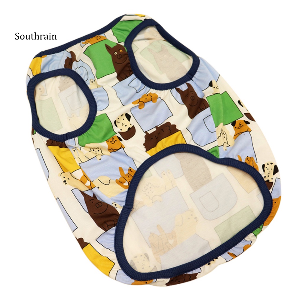 Áo Thun T-shirt Cổ Tròn In Hình Hoạt Hình Dành Cho Chó Mèo Phong Cách Đường Phố Trong Nhà Và Ngoài Trời