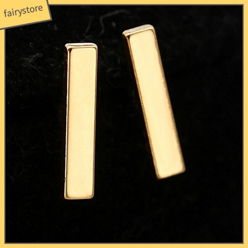 1 Đôi Bông Tai Hình Chữ Nhật Nhỏ Đơn Giản Phong Cách Punk Thời Trang Cho Nữ 1 Cặp