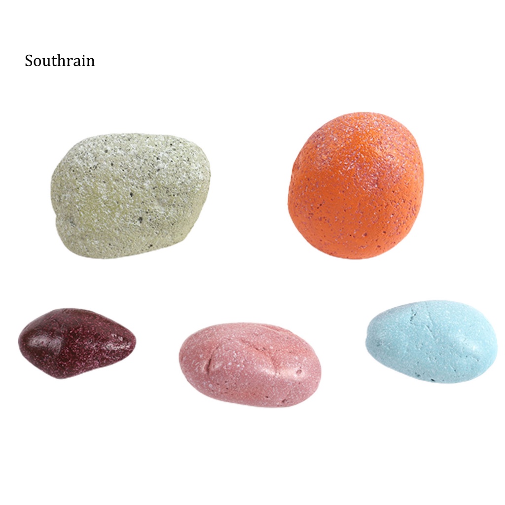 Bộ 5 Viên Đá Nhân Tạo Tự Nhiên Không Ô Nhiễm Trang Trí Bể Cá