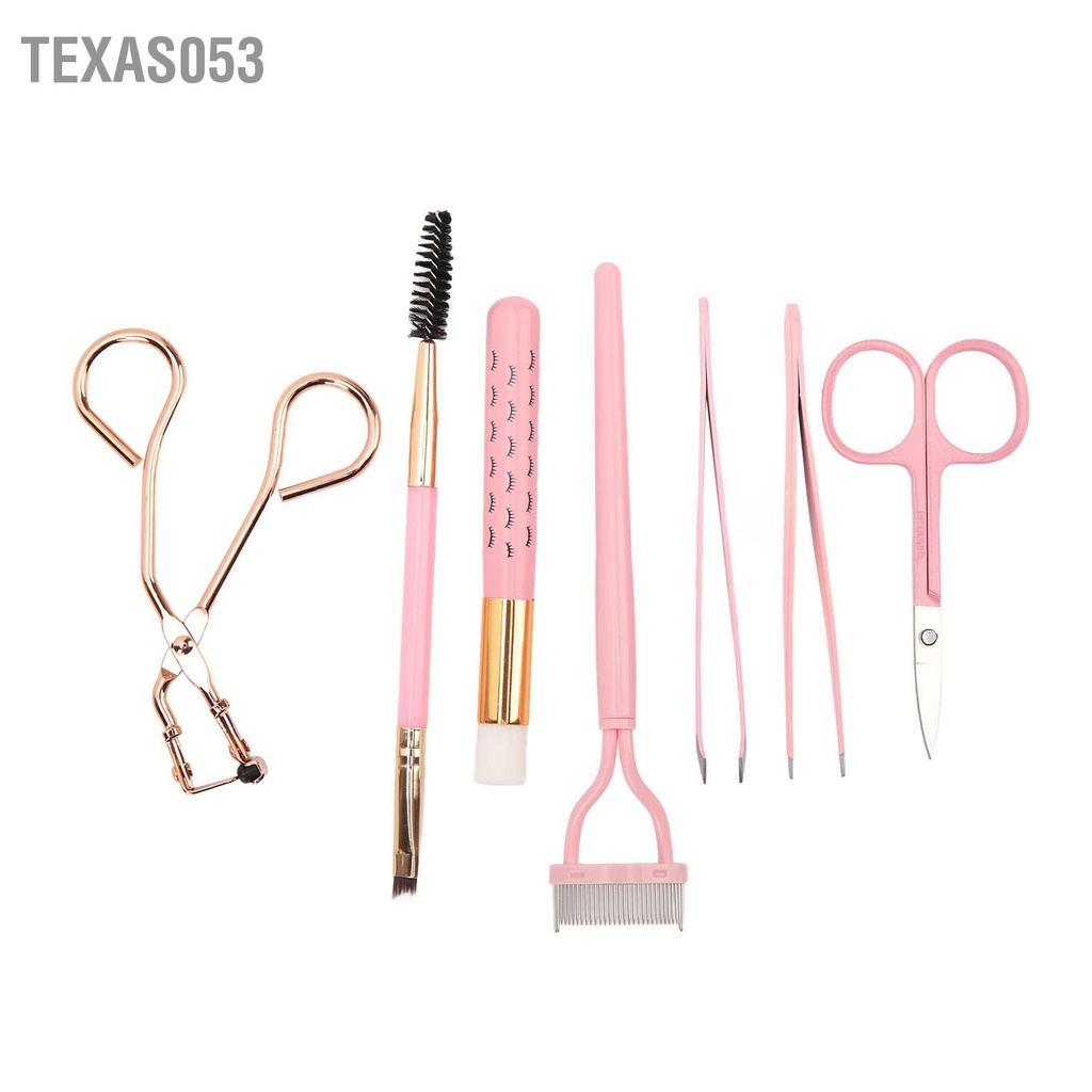 Texas053 7 cái Lông mi Công cụ trang điểm lông mày uốn chải