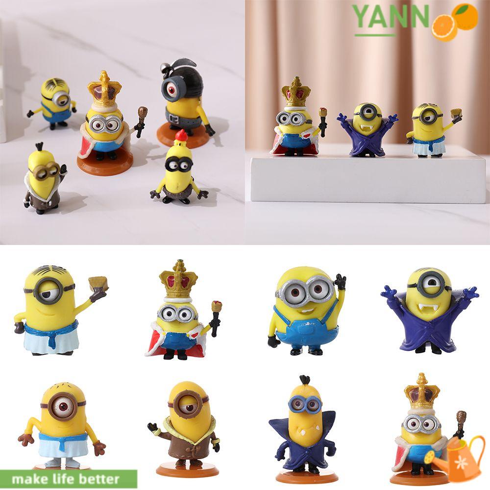 Bộ 10 Tượng Hình Minion 3D Chất Liệu PVC Dùng Để Trang Trí Nhà