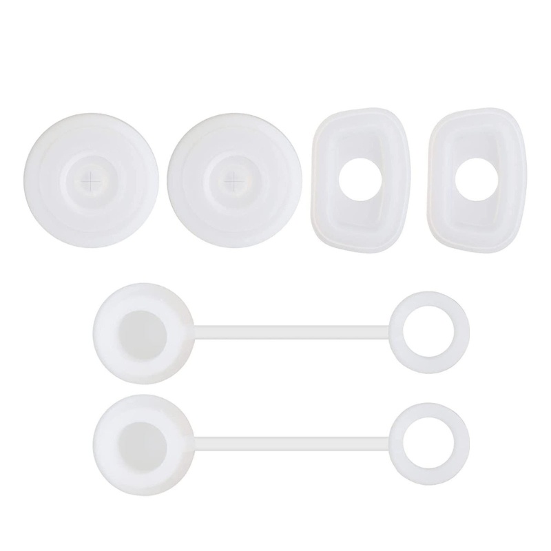 Nắp Đậy Cốc Nước Bằng Silicone Chống Rò Rỉ Kèm Ống Hút Linh Hoạt