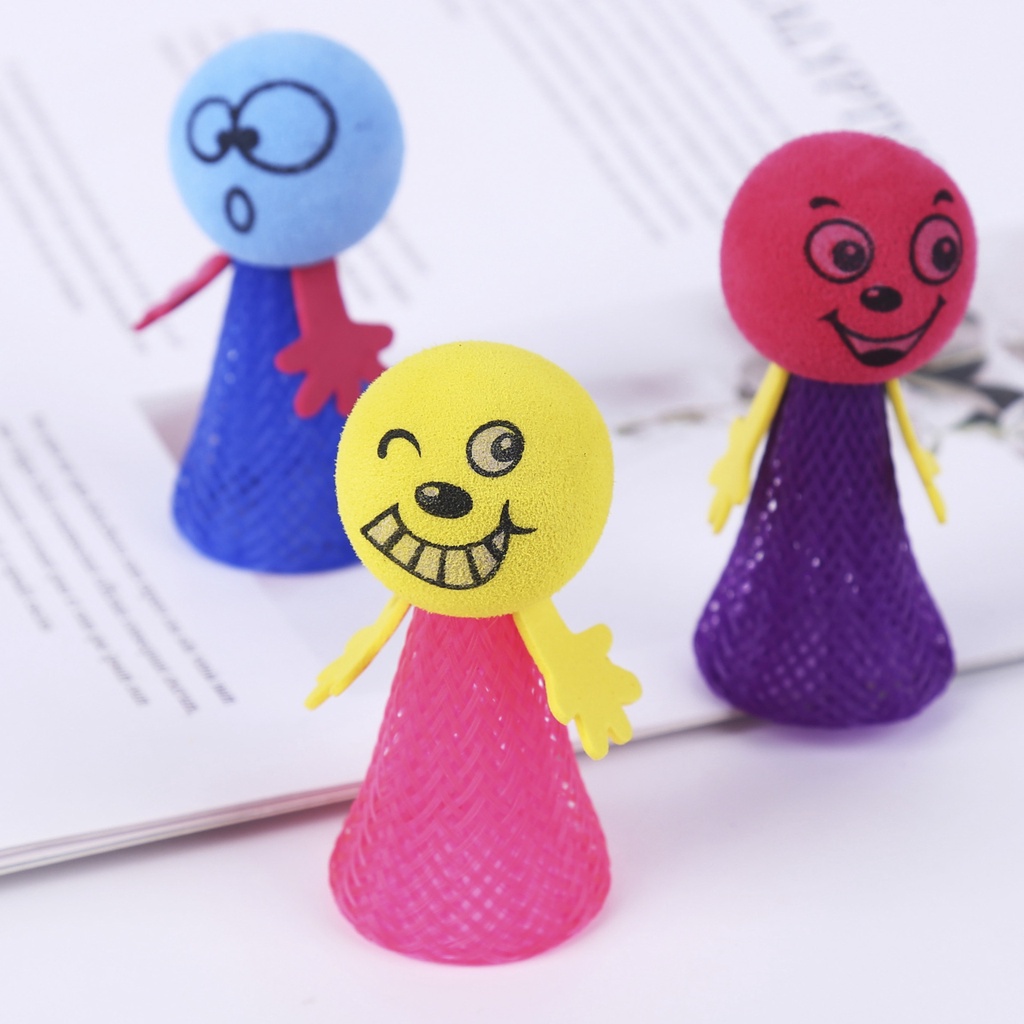 Búp Bê Đồ Chơi Hình Người Nhảy Lò Xo Bouncing Elf Bằng eva Dành Cho Trẻ Em