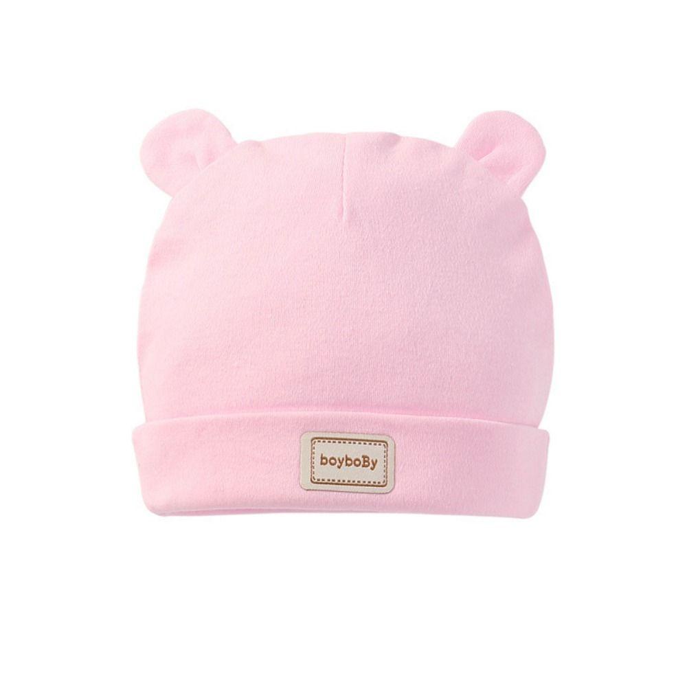 Bộ 2 Mũ Beanie Dệt Kim Vải Cotton Mềm Mại Dày Dặn Giữ Ấm Cho Bé