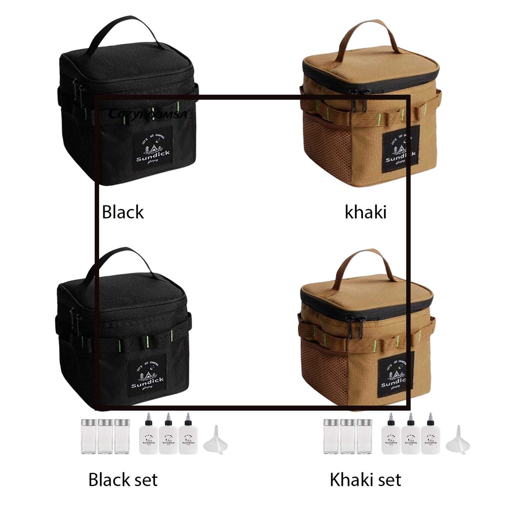 Hộp Đựng Gia Vị Kèm Túi Đựng Tiện Dụng Cho Các Hoạt Động Ngoài Trời