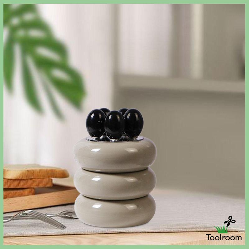 Nĩa Ăn Trái Cây Kèm Hũ Đựng Cho Nhà Bếp