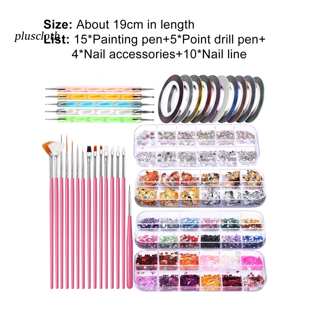 1 Set Bút Trang Trí Móng Tay Nghệ Thuật Cho Nữ