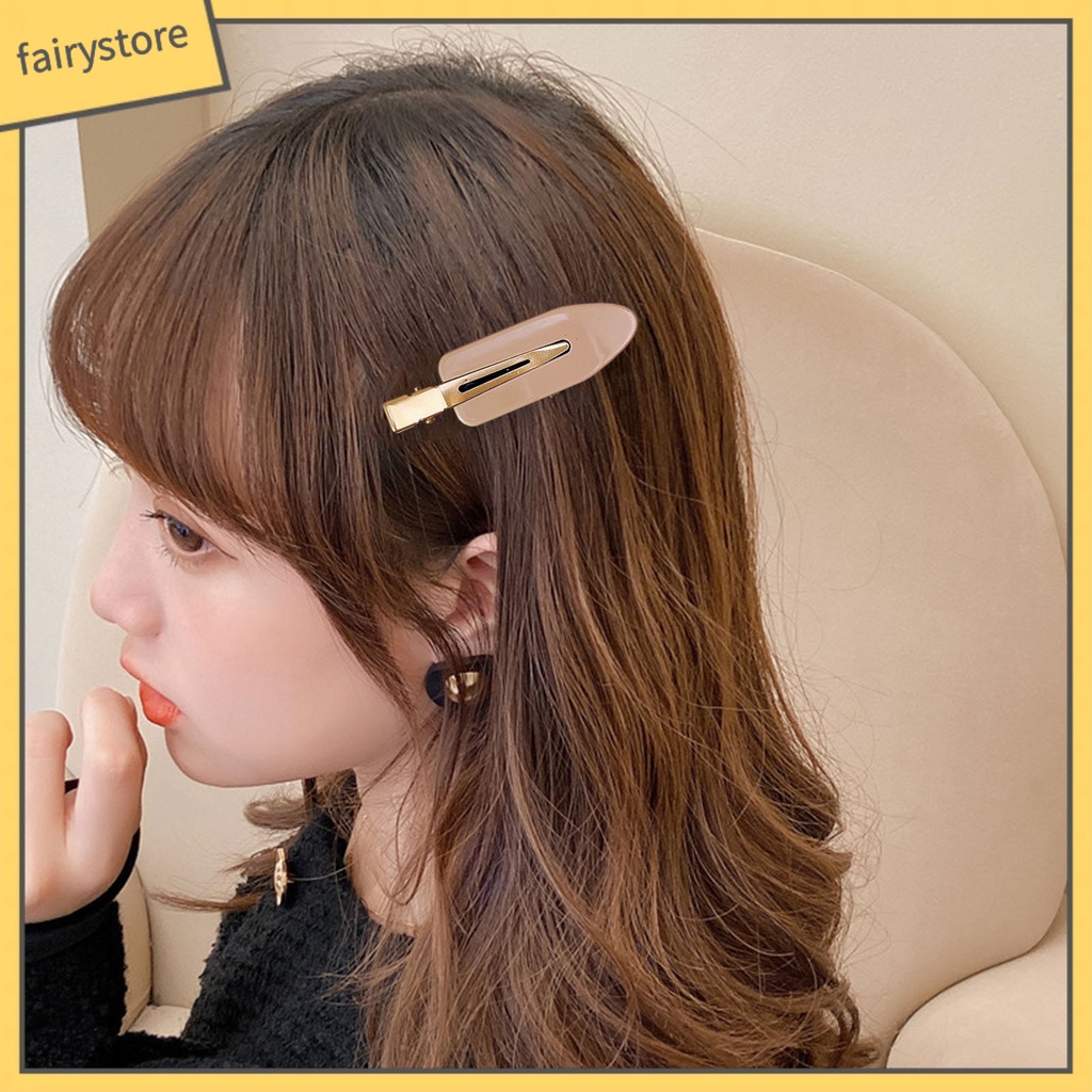 Kẹp Tóc Không Đường May Chống Trượt Phong Cách Hàn Quốc