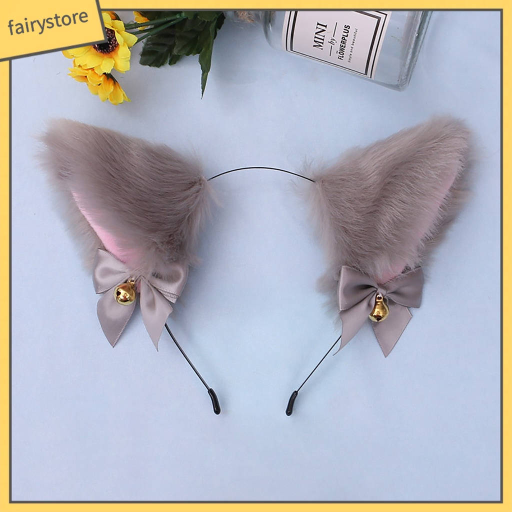 Băng Đô Tai Thỏ Giả Lông Thú Thời Trang Hóa Trang Tiệc Tùng