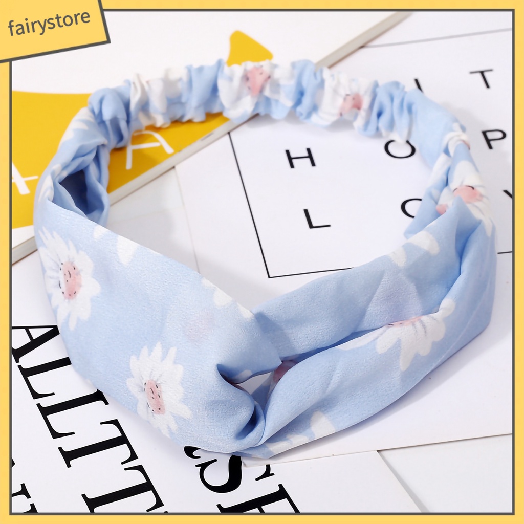 Set 10 Băng Đô Cài Tóc Co Giãn Họa Tiết Da Báo Phong Cách Hàn Quốc