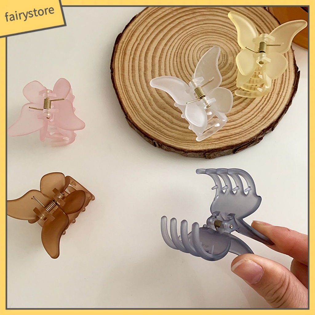 Kẹp Tóc Hình Bướm Bằng PC Chống Trượt Sáng Tạo Cho Nữ