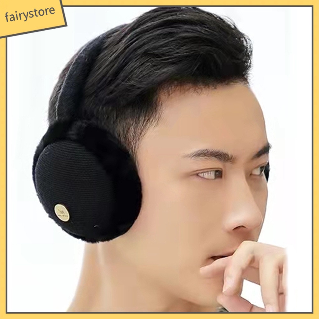 Chụp Tai Giữ Ấm Dày Dặn Thoải Mái Chống Gió Chống Trượt Màu Sắc Tương Phản Có Thể Gập Lại Dành Cho Nam Nữ