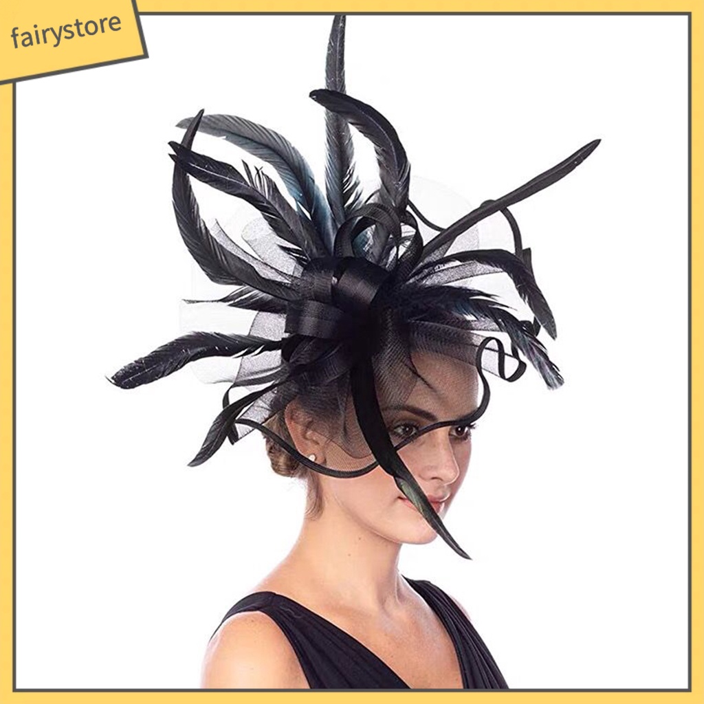 Mũ Lưới Thắt Nơ Trang Trí Tóc Màu Trơn Thanh Lịch