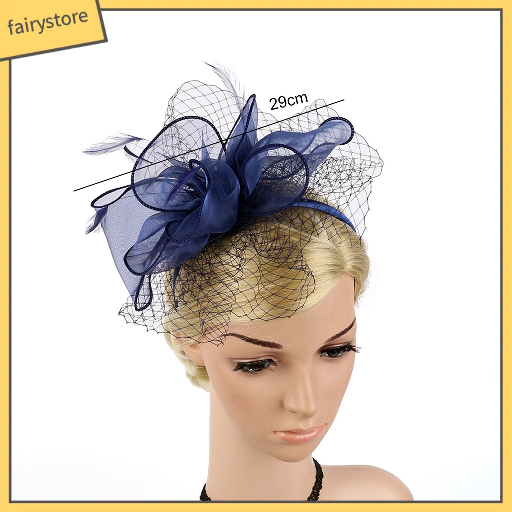 Mũ Lưới Thắt Nơ Phong Cách Hoàng Gia Cổ Điển Dùng Để Trang Trí Tiệc Cưới