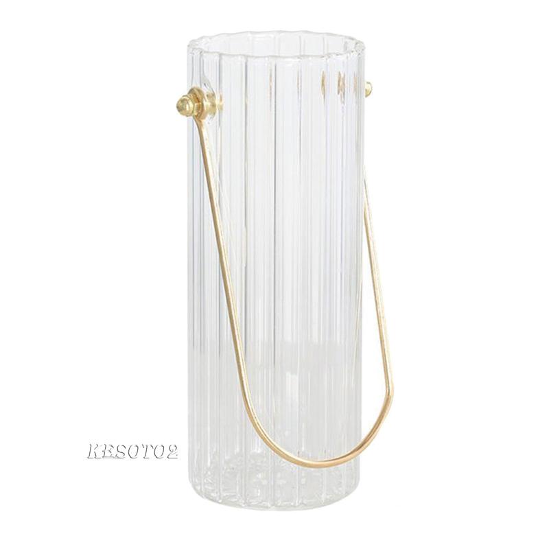 Bộ 2 Bình Hoa Thủy Tinh Kèm Giá Đỡ Nghệ Thuật Dùng Trang Trí Đám Cưới