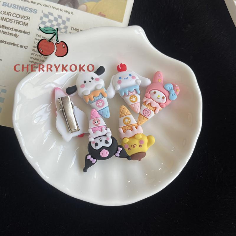 🍒🍒CHERRYKOKO Kẹp Tóc Hình Que Kem Sanrio Dễ Thương Cho Bé Gái